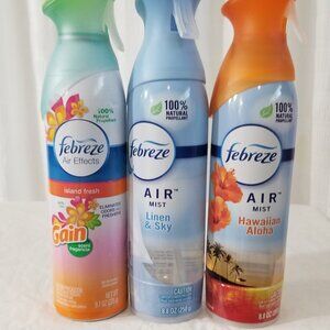 3 Febreze  Spray Brnad New Gain-aloha- Linen